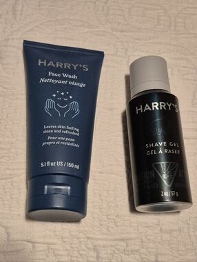 Harry's shave gel & face wash both new unused
